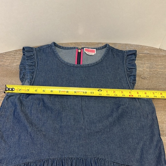SOLD IN STORE Kate Spade Chambray Flounce Top Size 8 - Picture 10 of 13
